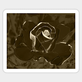 Gold Rose Sticker